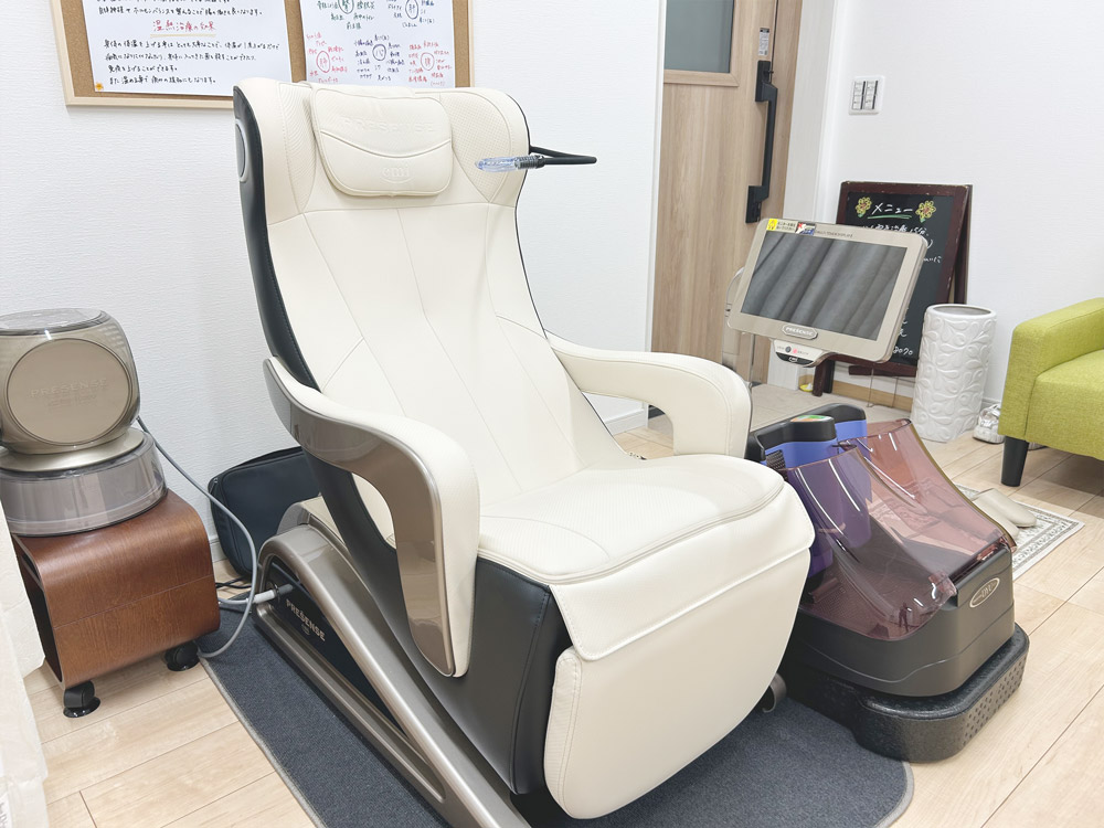 電位治療＋高濃度酸素付リラクゼーションチェア